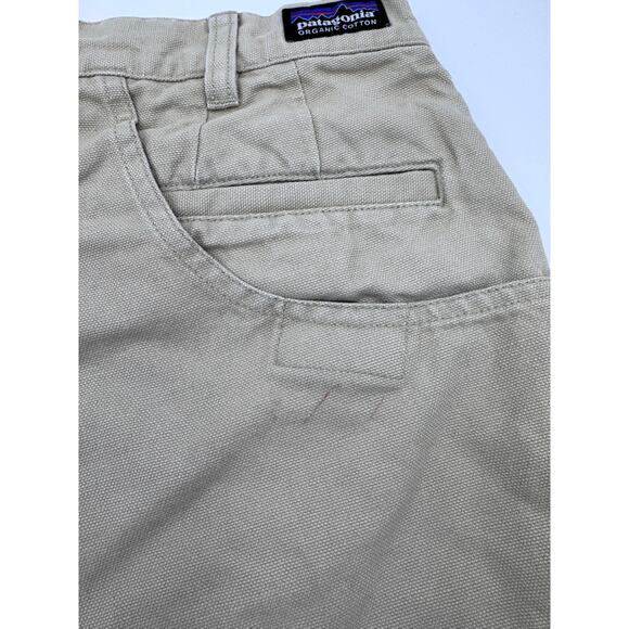 Patagonia Canvas Mens Organic Cotton Shorts Khaki 30 - Picture 4 of 4